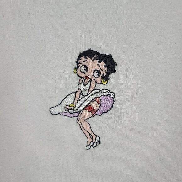 Vintage Betty Boop Changes Crewneck Sweatshirt Womens Sz M Pink Marilyn Monroe - Picture 3 of 9